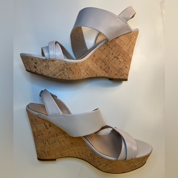 Franco Sarto Seneca Wedge Cork Heeled Sandal Slingback - Picture 15 of 15